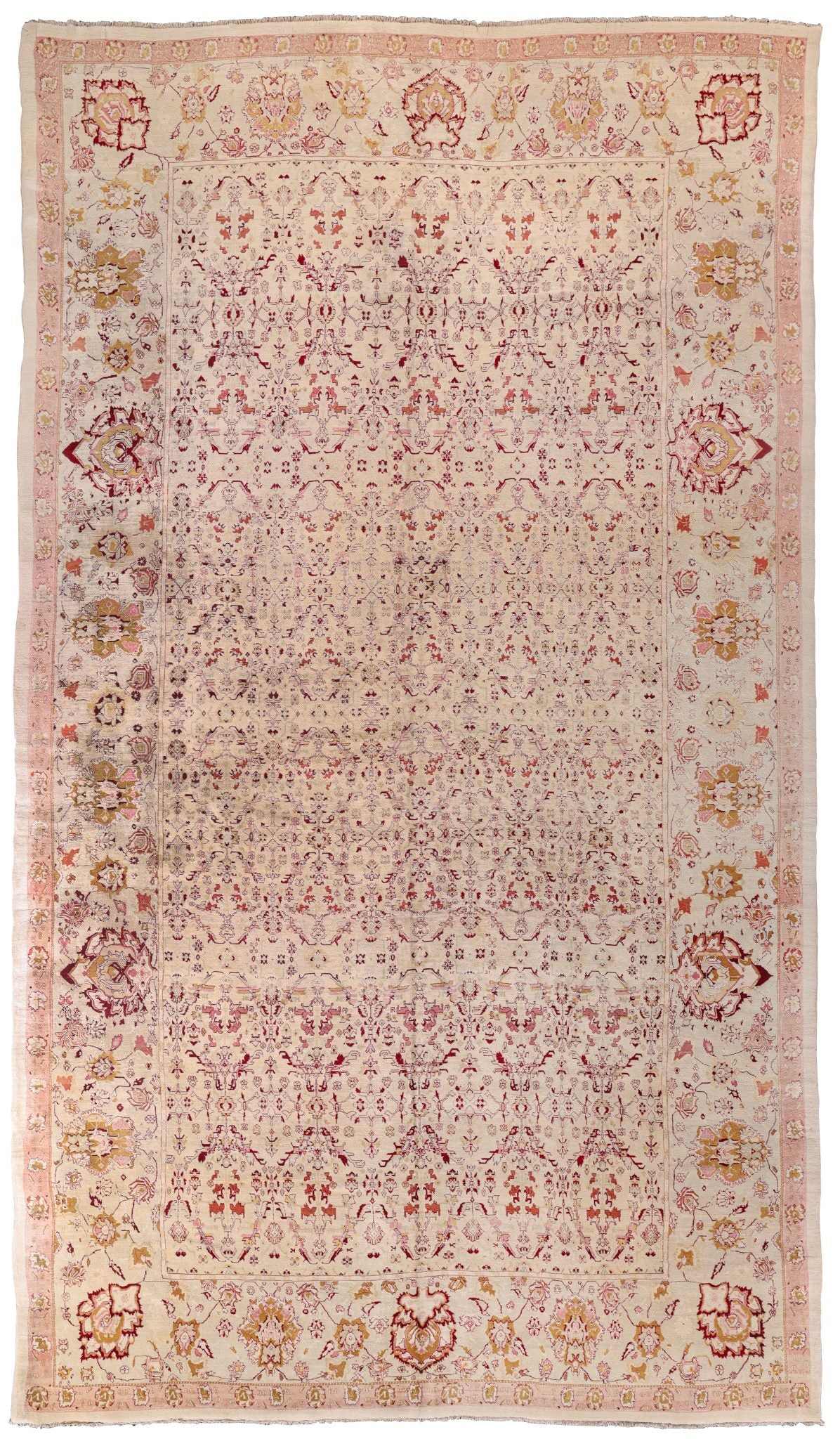 Antique Pink Indian Agra Rug 10131 — 9'8