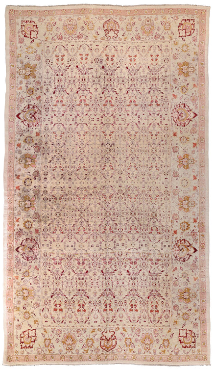 Antique Pink Indian Agra Rug 10131 — 9'8" x 16'7" - image 1