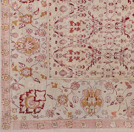 Antique Pink Indian Agra Rug 10131 — 9'8" x 16'7" - image 2