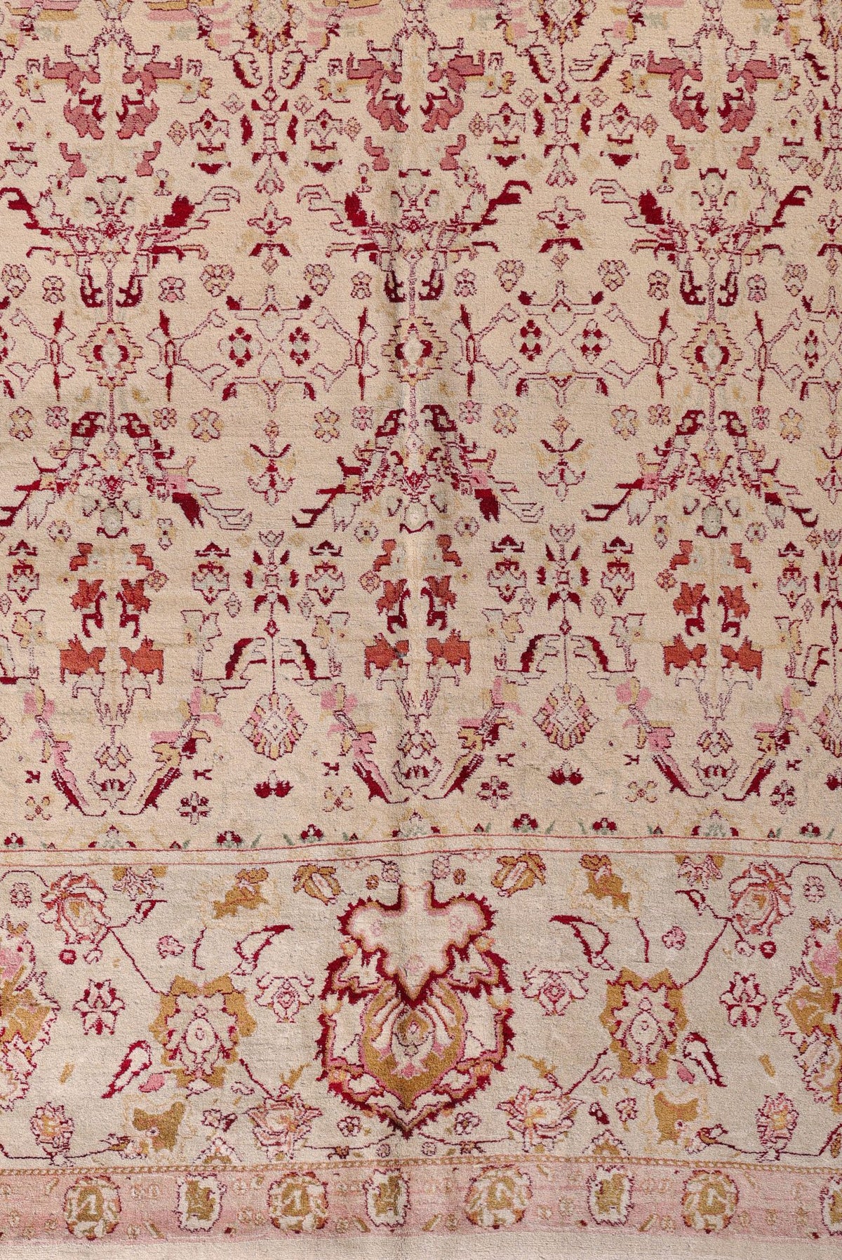 Antique Pink Indian Agra Rug 10131 — 9'8