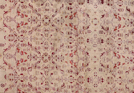 Antique Pink Indian Agra Rug 10131 — 9'8" x 16'7" - image 4