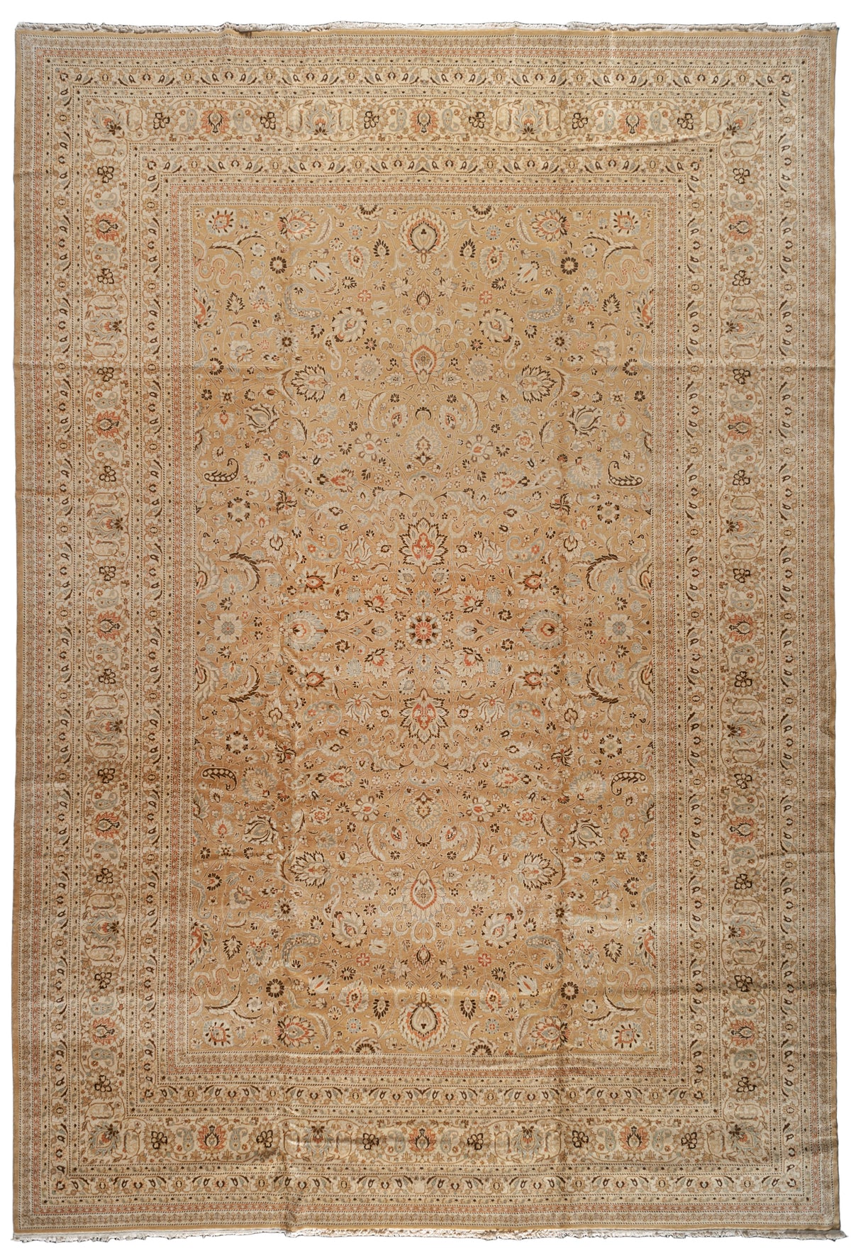 Camel Tonal Persian Tabriz Rug 10115 — 13' x 19' - image 1
