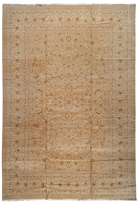 Camel Tonal Persian Tabriz Rug 10115 — 13' x 19' - image 1